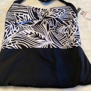 Jantzen black and white one piece swim suit